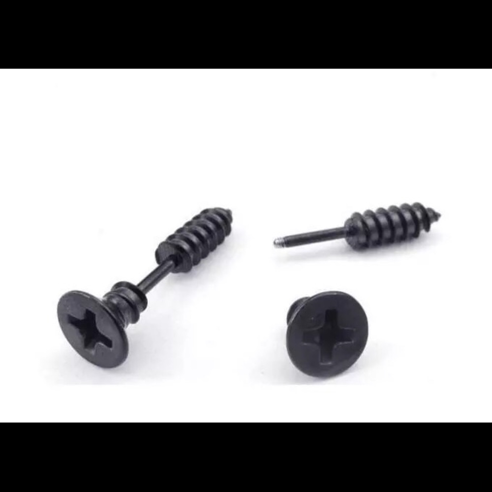 Screw Earrings in a Pair- 3 Colors - Picture 5 of 5